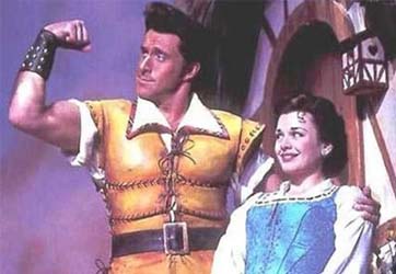 Earl Carpenter as Gaston."Beauty and the Beast".