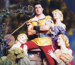Earl Carpenter as Gaston."Beauty and the Beast".
