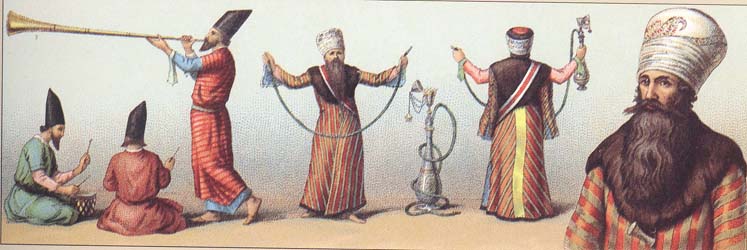 Male costumes of Persia of 19-th centuty.