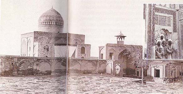 Old photo of 19 century. Mosque.