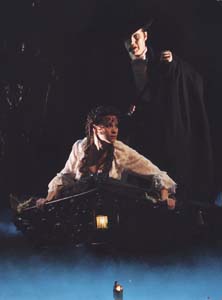 Boat scene.  John Owen-Jones as Phantom & Rachel Barrell as Christine