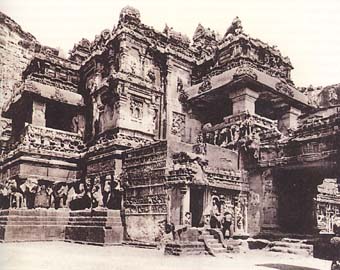 Old photograph of 19-th century. Temple Chaylas.