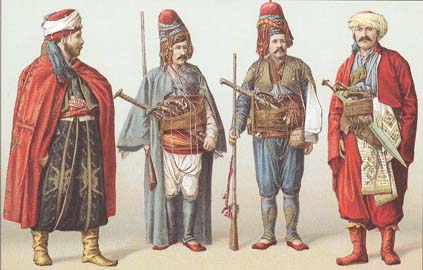 Male costumes of Turkey of 19-th centuty.